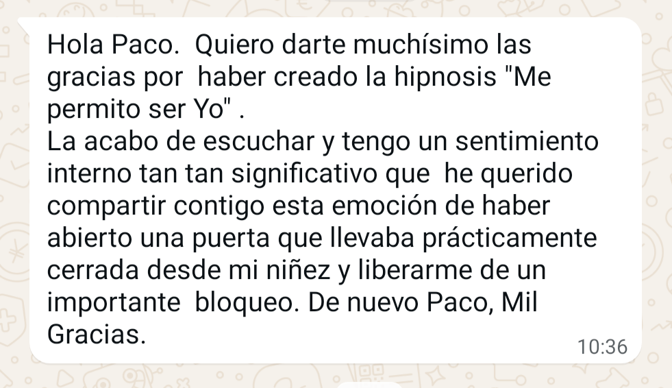 Feedback Me permito ser yo